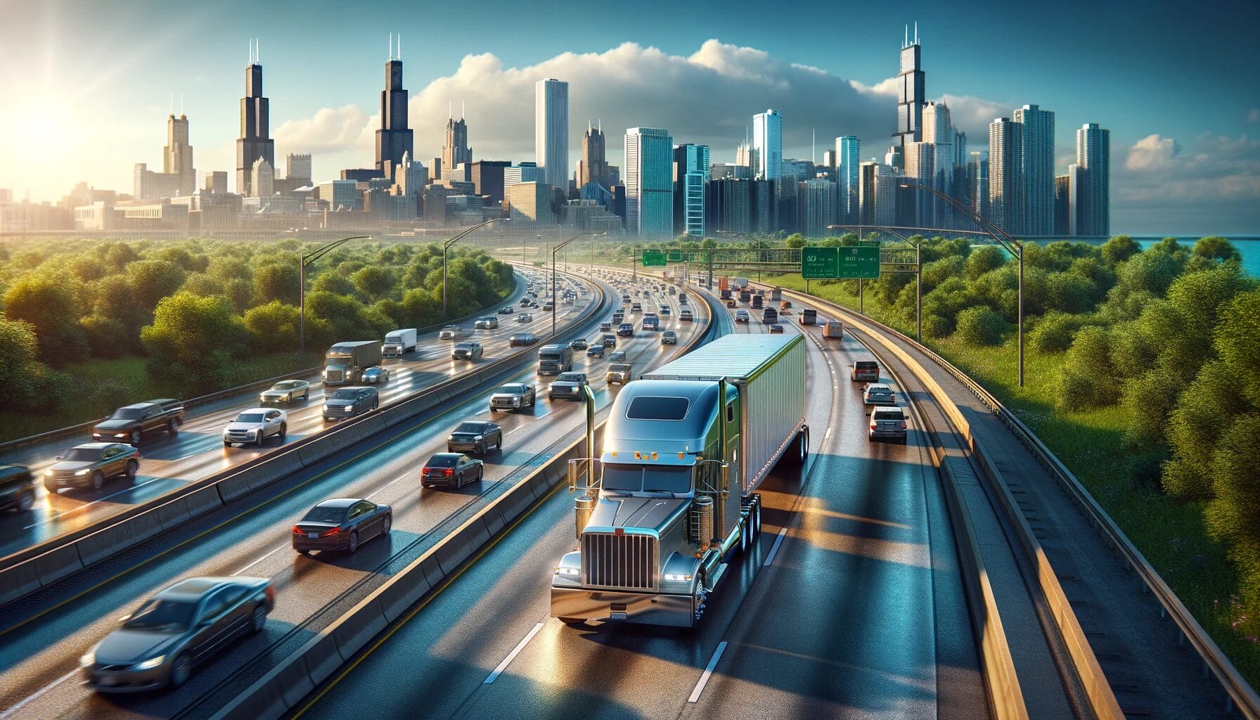 Chicago semi truck accident on highway - truck accident lawyer