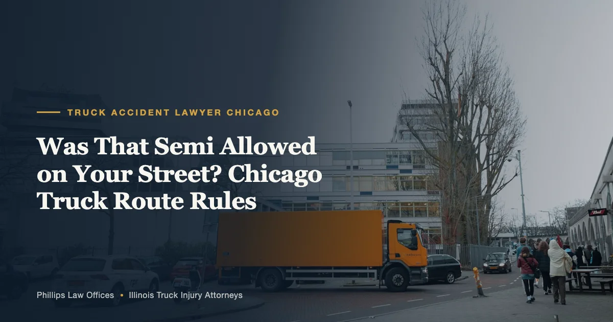 Was That Semi Allowed on Your Street? Chicago Truck Route Rules
