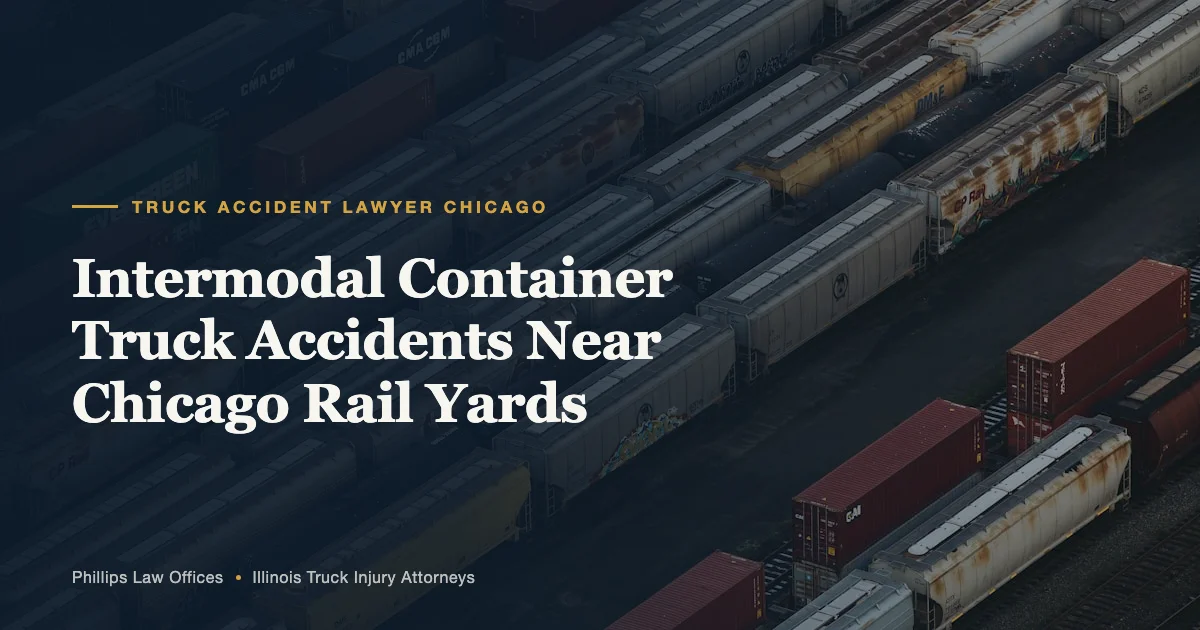 Intermodal Container Truck Accidents Near Chicago Rail Yards
