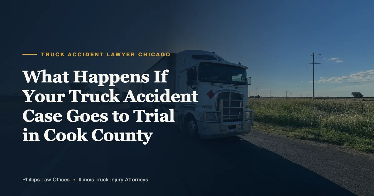 What Happens If Your Truck Accident Case Goes to Trial in Cook County